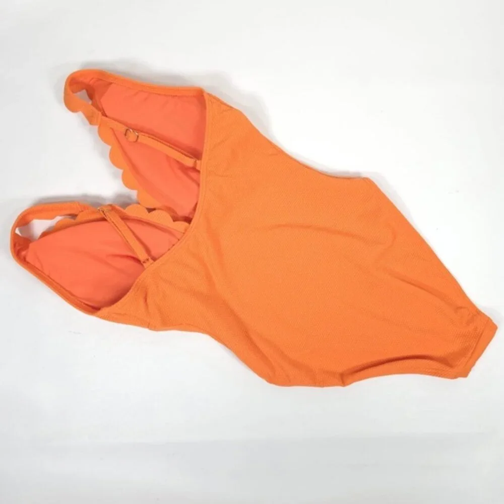 NWT Kate Spade One Piece Swimsuit Satsuma Orange S9B428A‎ Size S